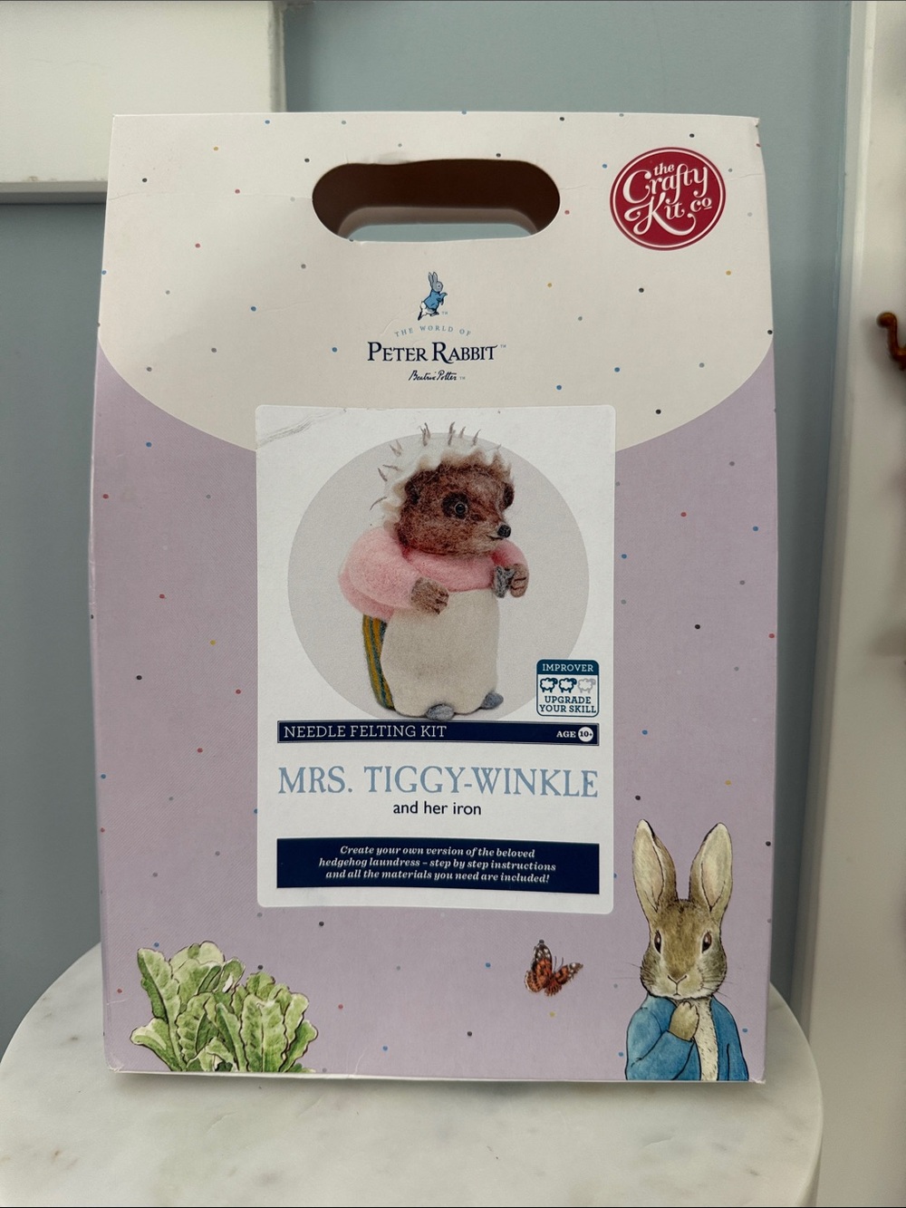 The World of Peter Rabbit Mrs. Tiggy-Winkle Needle Felting Kit - Pink